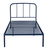 Freja Single Metal Bed Frame - Blue