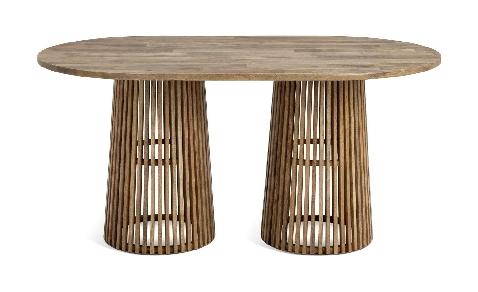 Jericho Solid Wood 6 Seater Dining Table - Natural |Modern Living Room Furniture