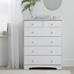 Nordic 4 + 2 Drawer Chest - White