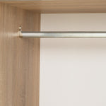 Nova 2 Door Sliding Wardrobe - Oak | Modern Bedroom Storage Cabinet Furniture