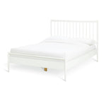 Chiltern Spindle Double Wooden Bed Frame - White | Harmonious Sleep Setup