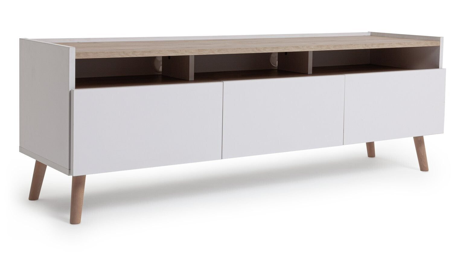 Skandi 3 Drawer TV Unit - White