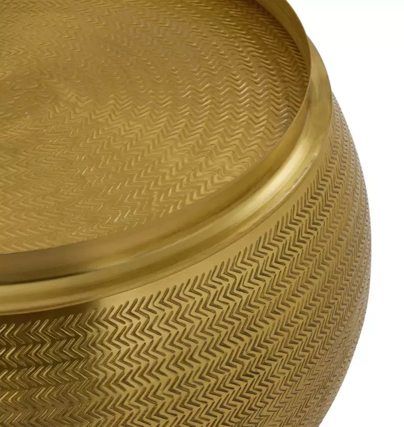 Sona Storage Coffee Table Brass | Modern Living Room Furniture
