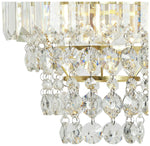 BHS Monroe Glass Easy Fit Pendant Light - Brass