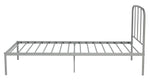 Freja Single Metal Bed Frame - Silver