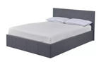 Home Heathdon Small Double Ottoman Bed Frame Grey | Upholstered Storage Bed Bedr