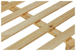 Home Chile Double Wooden Bed Frame - Dark Wood | double bed frame wood