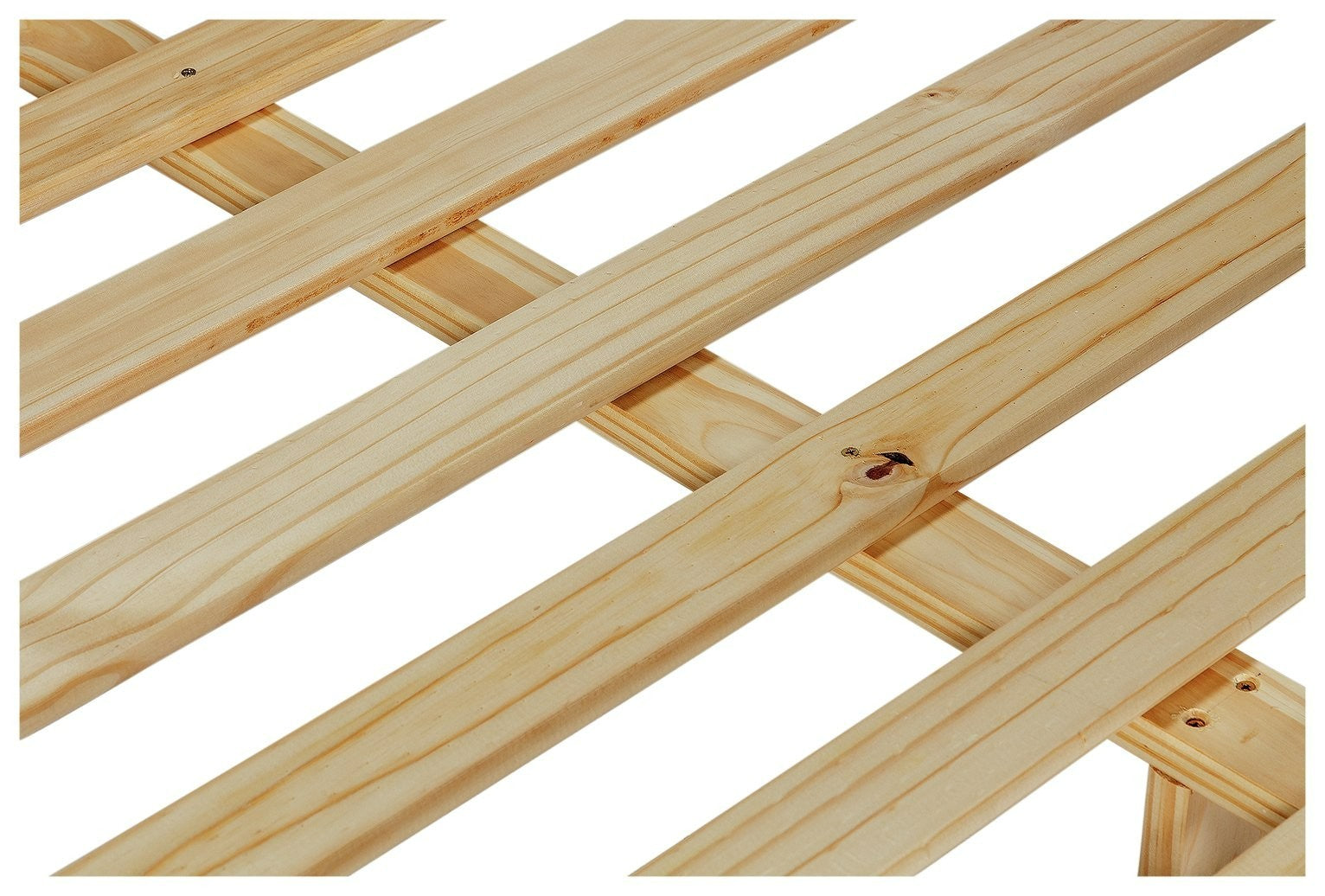 Home Chile Double Wooden Bed Frame - Dark Wood | double bed frame wood