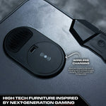 X Rocker Carbon Tek Gaming Desk - Black | Computer Desk With Lighting