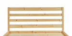 Home Kaycie Double Wooden Bed Frame - Pine | Sturdy Solid Wood Bed for Bedroom
