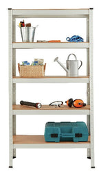 5 Tier Grey Steel Heavy Duty Garage Shelving Unit