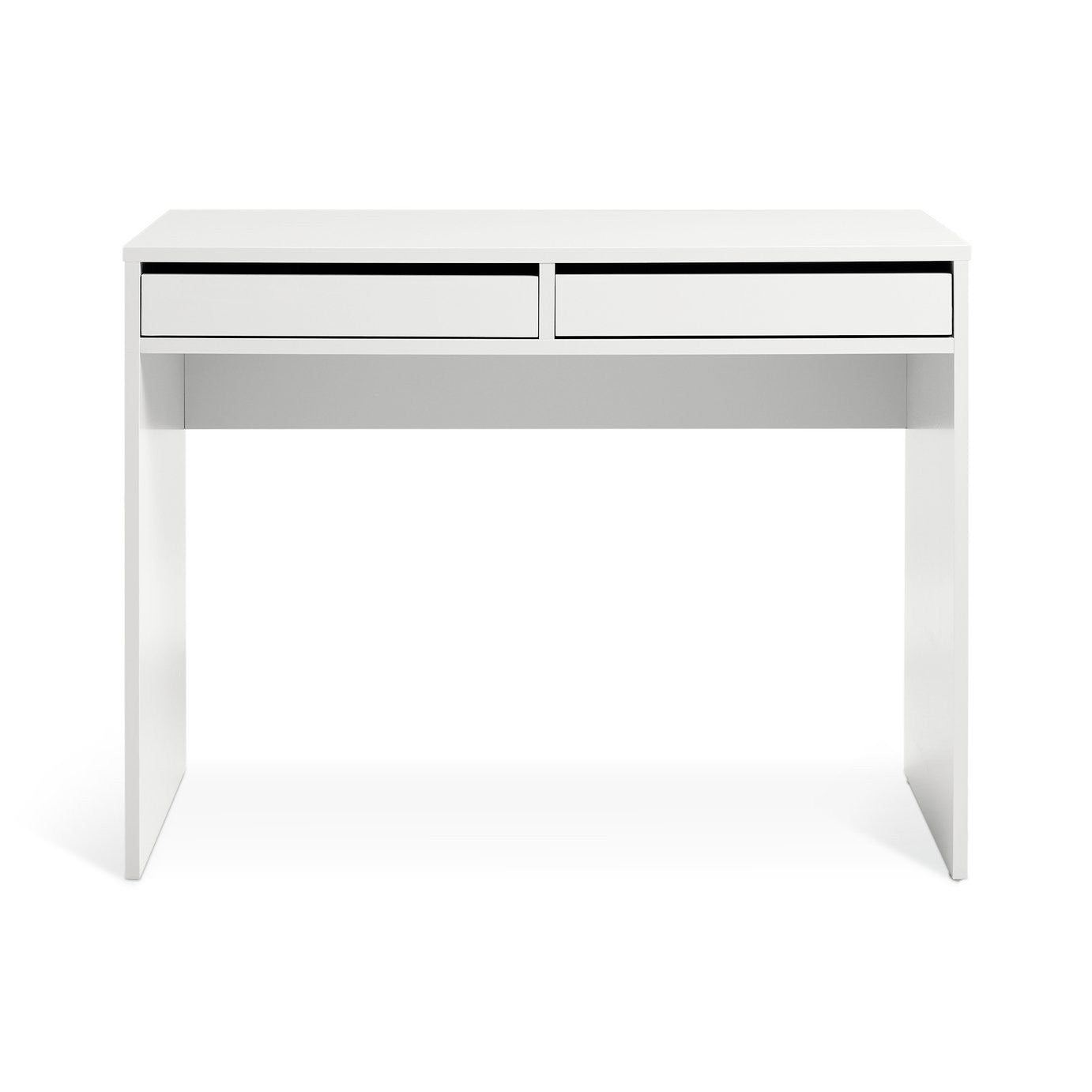 Home Pepper 2 Drawers Office Desk - White (B Grade)
