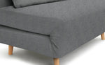 Roma Small Double Fabric Chairbed - Grey | Sofa Bed Guest Chair