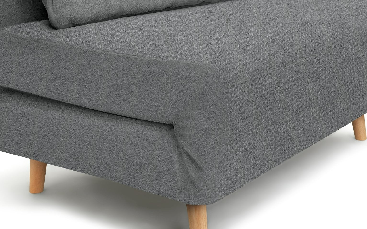 Roma Small Double Fabric Chairbed - Grey | Sofa Bed Guest Chair