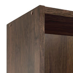 Maine Deep Bookcase - Walnut | Modern Durable Interior Tall Books Organizer