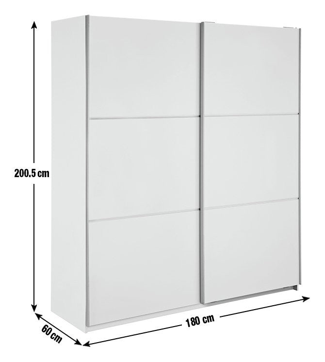 Holsted Large Sliding Wardrobe - Soft Grey | Functional Storage Solution