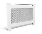 Habitat Odell Small Radiator Cover - White | Lattice Panel MDF Cabinet Cover