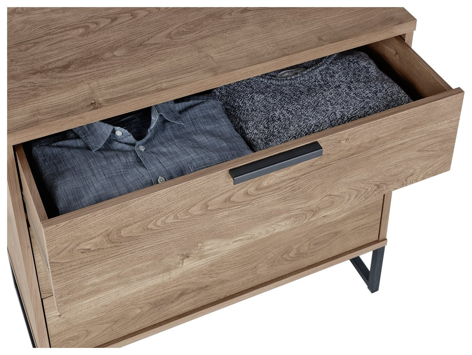Nomad 3 Drawer Chest - Oak Effect | Organized Clothing Space