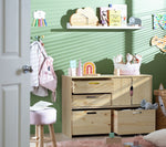 Habitat Kids Rico Double Solid Pine Storage Toy Box Wood Work Space Shelves