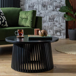 Habitat Jericho Round Coffee Table Black | Modern Design Living ( B Grade )
