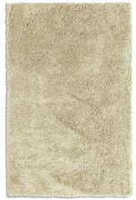 Noodle Plain Cream Shaggy Rug 160x230cm | Soft Modern Living Room Bedroom Area