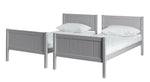 Detachable Bunk Bed Frame - Greys | Convertible Bunk Bed Frame Grey