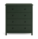 Brooklyn 4 Drawer Chest of Drawers - Green | Organized Clothing Space