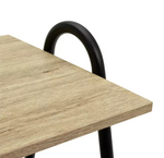 Turner Bedside Table Black | Bedroom Nightstand Storage Furniture