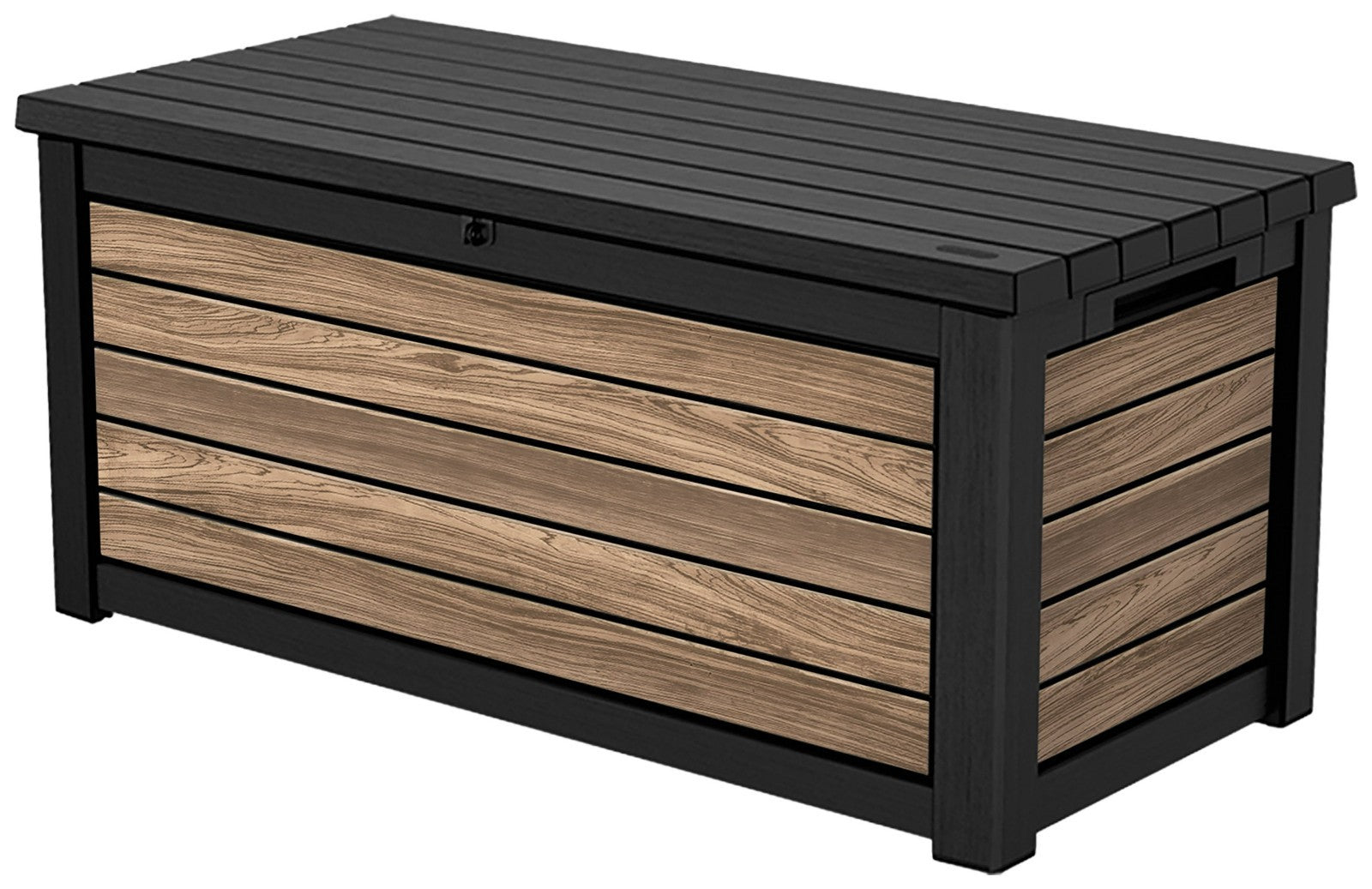 Keter Signature 630L Storage Box, Oak | Garden Storage Chest