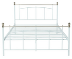 Yani Kingsize Metal Bed Frame - White