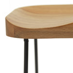Arte Metal Bar Stool - Oak | Contemporary High Chair for Bar or Island