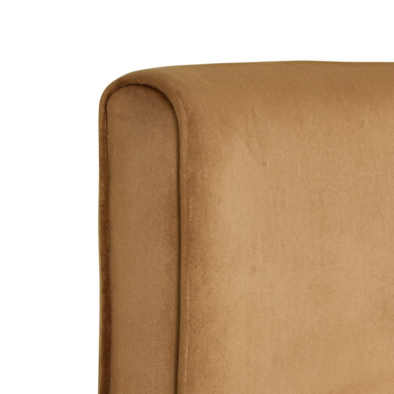 Bastian Velvet Dining Bench - Natural | Soft Upholstered Comfort