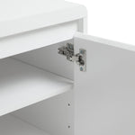 Sleigh 2 Door Sideboard - White Gloss | White Gloss Furniture for Living Room
