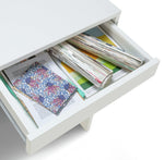 Pepper 2 Drawer Desk - White