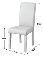 Home Pair of Midback Dining Chairs - Cream | Stylish Dining Accent