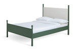 x Morris & Co. Kingsize Bed Frame - Green | Elegant Upholstered Comfort