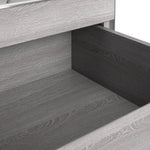 Home Brisbane 3 Door 3 Drawer Wardrobe – GreyOak | Wardrobe with storage