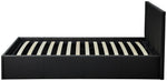 Lavendon Single End Open Ottoman Bed Frame -Black | single storage bed black