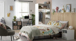 Malibu 3 Drawers Open Storage Wardrobe - White | Open wardrobe with drawers