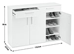 Habitat Venetia 3 Door Shoe Storage Cabinet - Grey & Oak