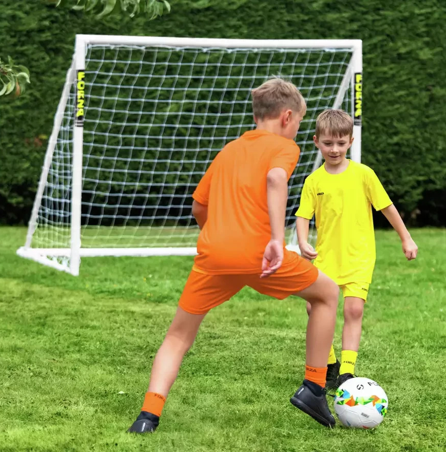 FORZA 8ft x 6ft Football Goal | Garden Football Goal Post Net Soccer Training Eq