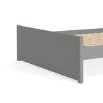 Home Jenson Double Wooden Bed Frame - Grey | Minimalist Looks Bed