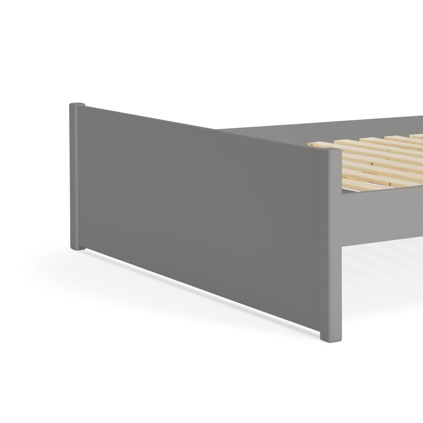 Home Jenson Double Wooden Bed Frame - Grey | Minimalist Looks Bed