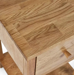 Julian Bowen Coxmoor 1 Drawer Bedside Table Oak | Bedroom Storage Nightstand