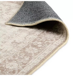 Vintage Effect Neutral Rug 120x170cm | Modern Living Room Floor Rug Carpet