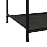 Spencer 3 Rail 6 Shelf Wardrobe - Black