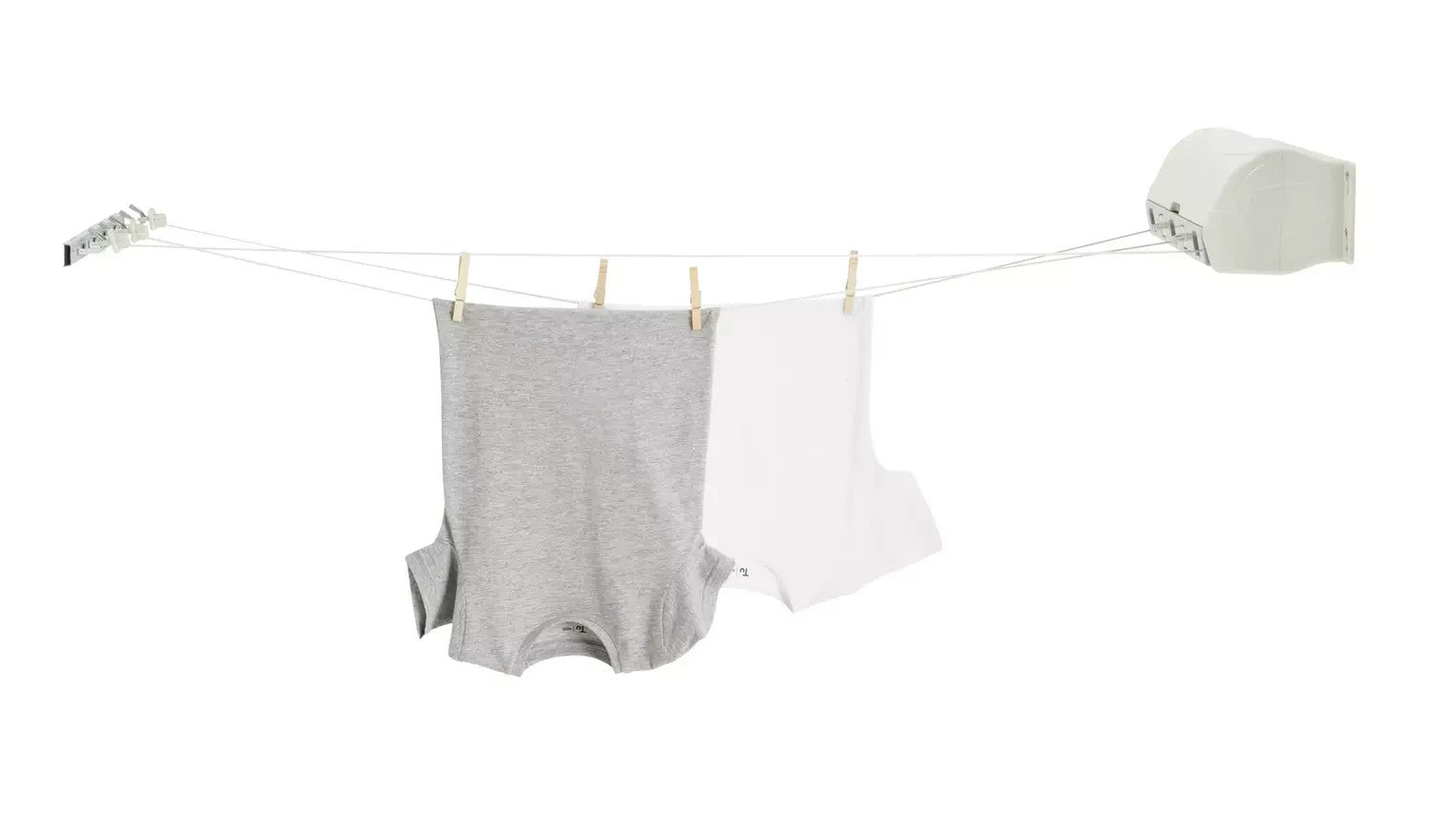 Home 35m 5 Line Retractable Outdoor Clothes Airer | Garden Washing Line Drying