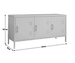 Habitat 3 Door Locker - Grey