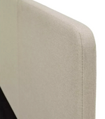 Kristopher Small Double Fabric Bed Frame - Cream