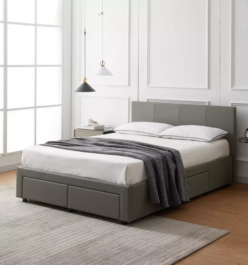 Lavendon 4 Drawer Kingsize Bed Frame - Grey (B Grade 1062)